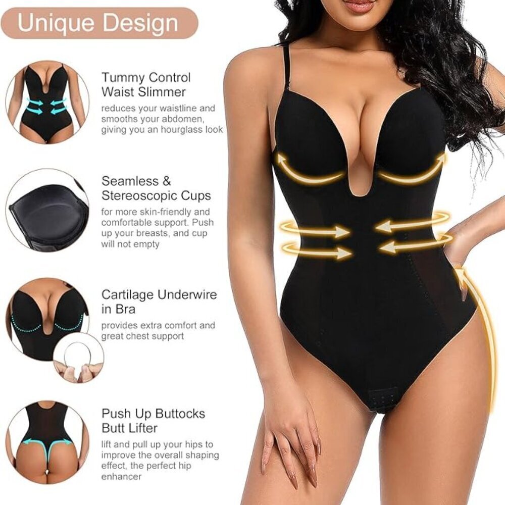 Body Shaper Plunge Thong